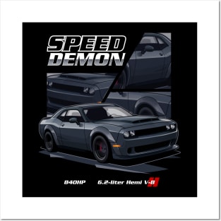 Dodge Demon "SPEED DEMON" Posters and Art